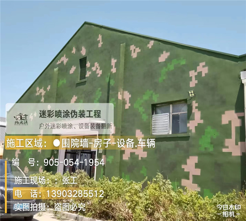 海东外墙数码迷彩漆施工报价清单（100㎡标准墙面测算）